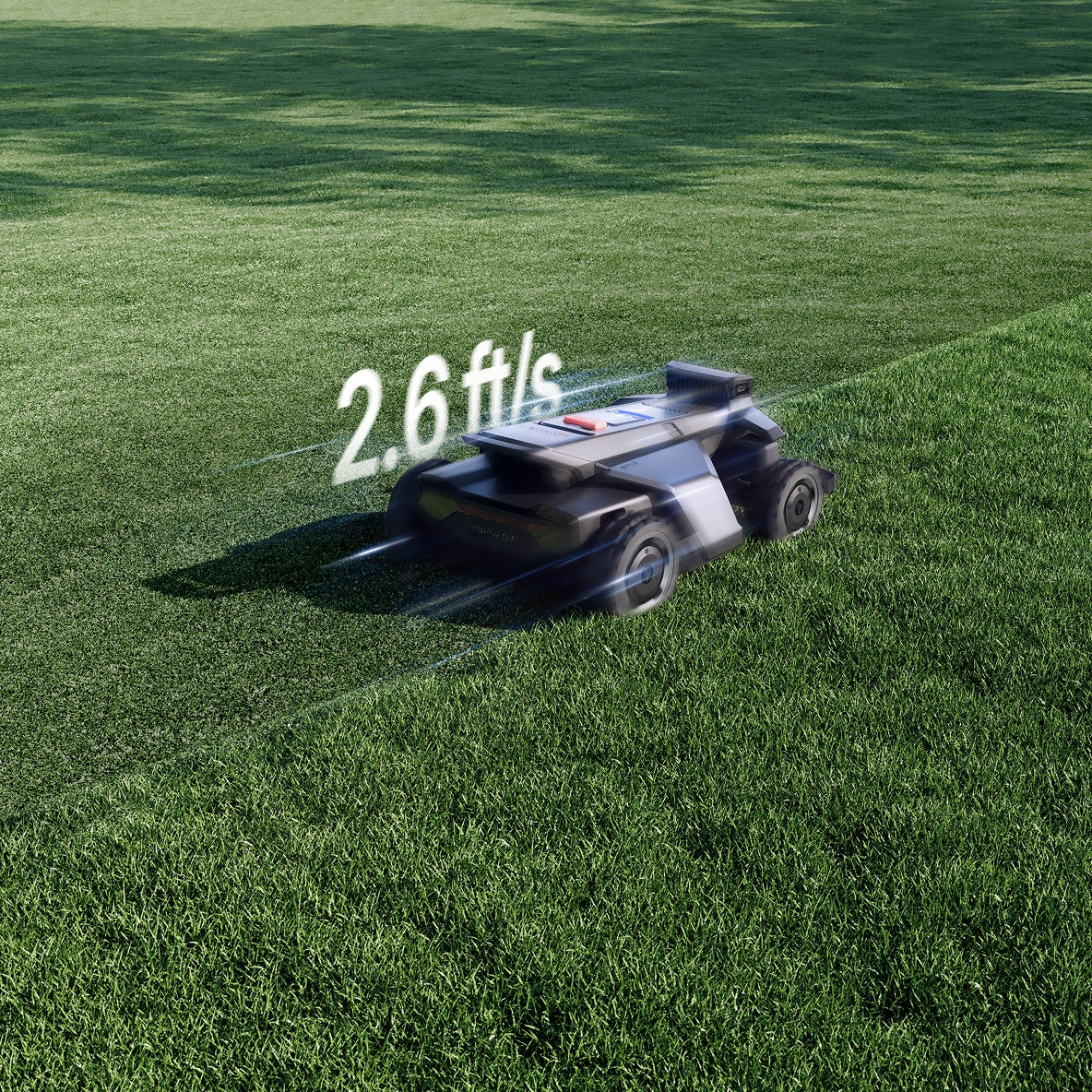 <p>Mows at up to 2.6 ft/s for faster, more efficient large-yard coverage.</p>
