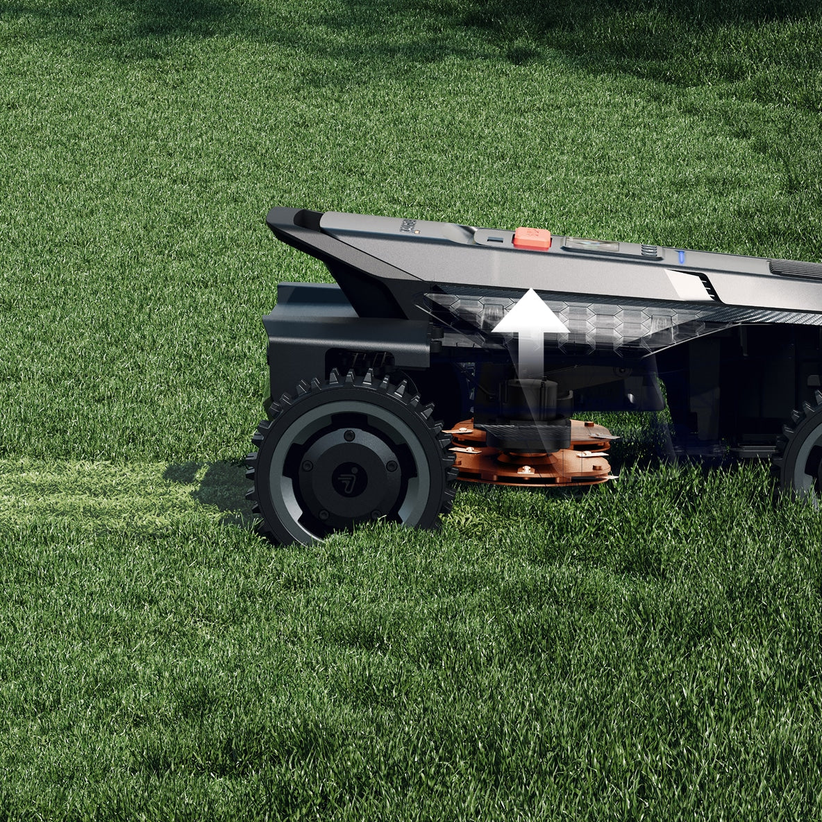 <p>Detects resistance and adjusts output for steady, stable mowing.</p>