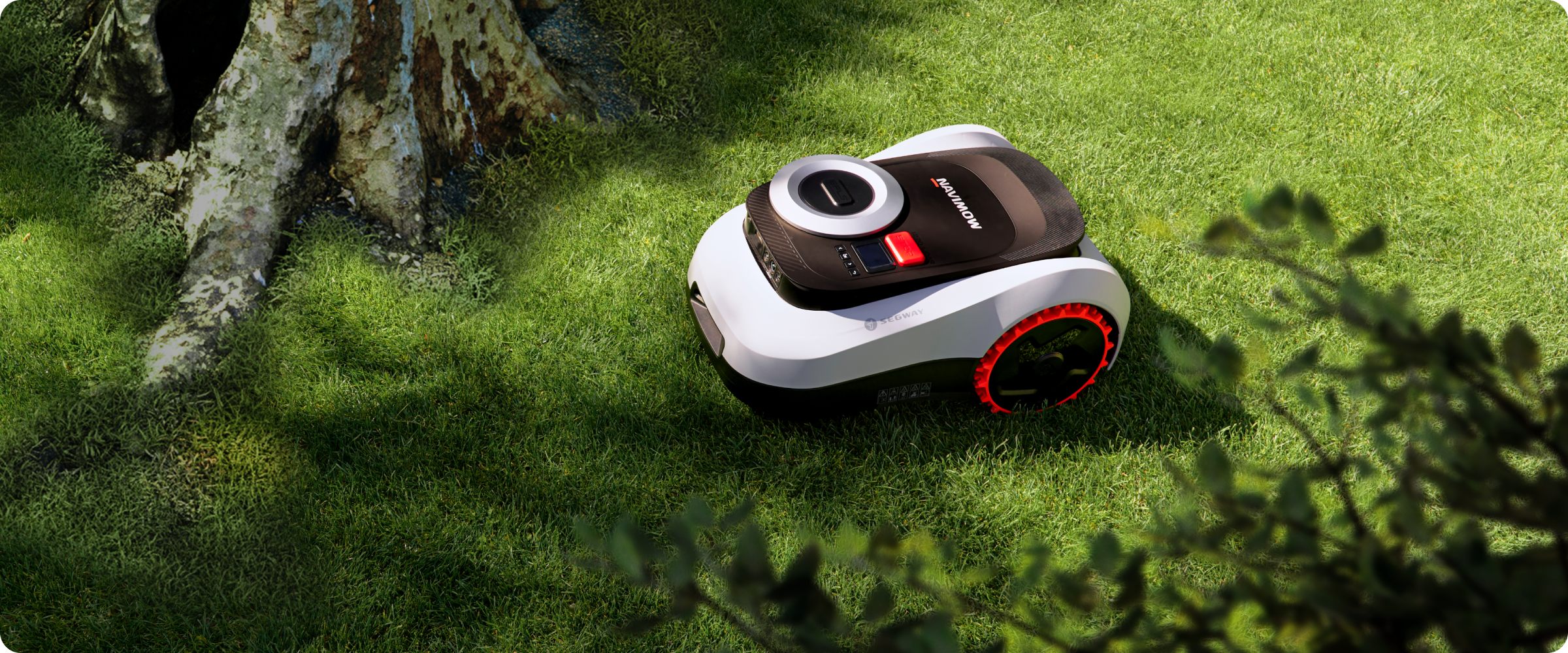 Segway Navimow H series robot lawn mower on the grass.