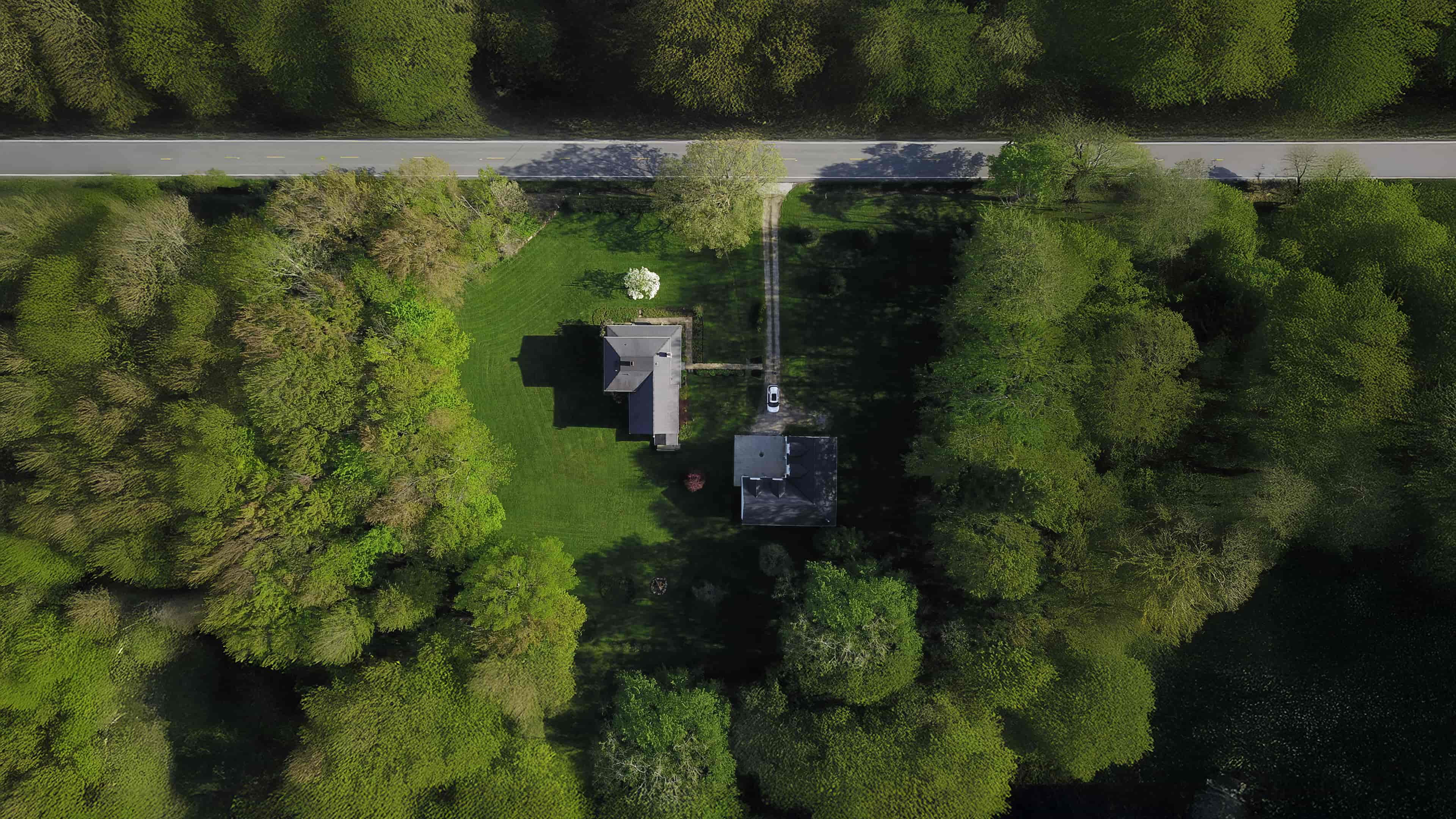 Navimow i110E robot lawn mower mows the large green lawn