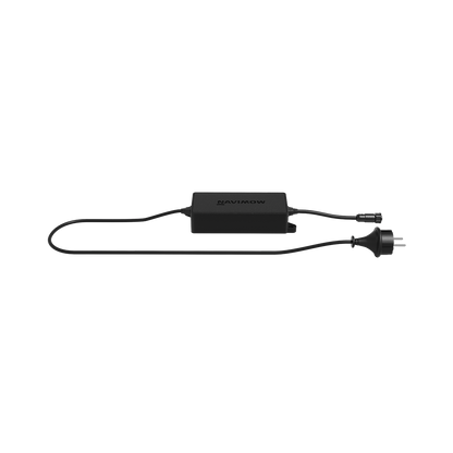Navimow i105E robot lawn mower power supply and power cord.