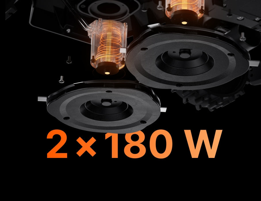 Navimow i110N robot lawn mower has two high torque motors.