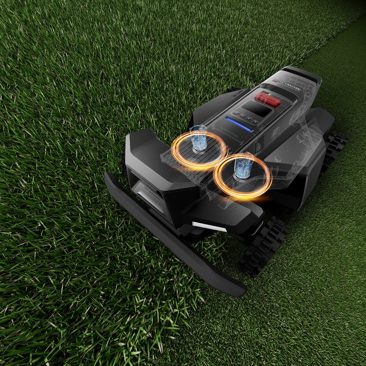 <p>Dual 180 W motors with reinforced blades cut through tough varieties with ease.</p>