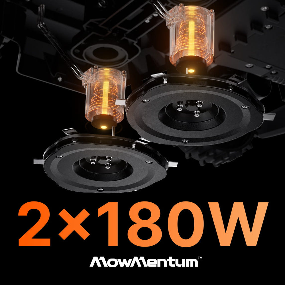 Navimow i Series robot lawn mower with dual MowMentum motors.