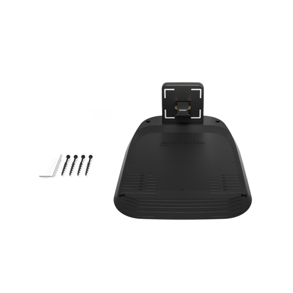 Navimow i105E robot lawn mower charging station with floor screws.
